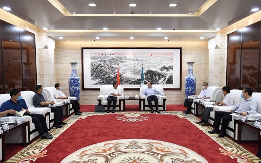國(guó)家電網(wǎng)有限公司總經(jīng)理、黨組副書記辛保安會(huì)見(jiàn)寧夏回族自治區(qū)副主席吳秀章