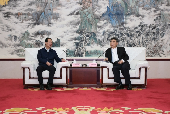 丁焰章拜會安徽省委常委、常務(wù)副省長鄧向陽