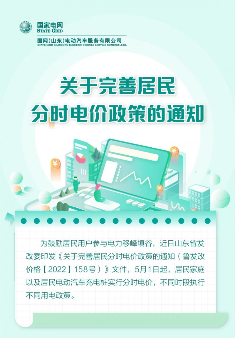 山東居民分時(shí)電價(jià)政策，5月1日開始執(zhí)行！