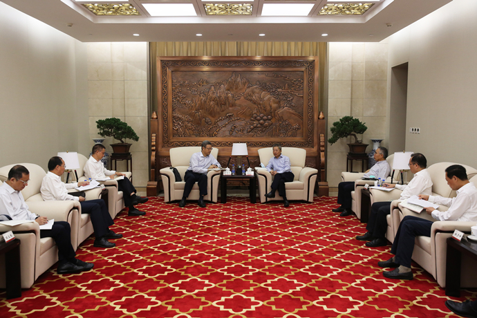 錢智民拜訪農(nóng)發(fā)行黨委書記、董事長錢文揮