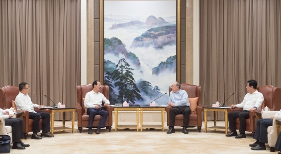 中國電建集團(tuán)公司黨委書記、董事長丁焰章拜會(huì)福建省委書記尹力、省長趙龍