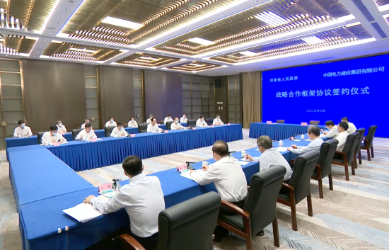 中國電建黨委書記、董事長丁焰章拜會河南省委書記樓陽生、省長王凱