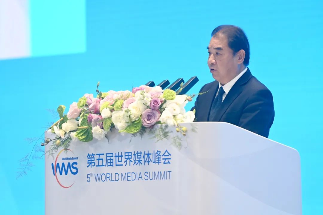 南方電網(wǎng)公司董事長(zhǎng)、黨組書(shū)記孟振平在第五屆世界媒體峰會(huì)上作主旨發(fā)言