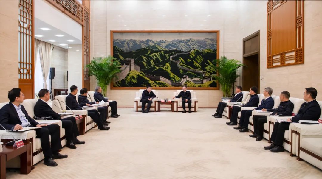 大唐集團董事長、黨組書鄒磊與國家電網(wǎng)董事長、黨組書記張智剛會談