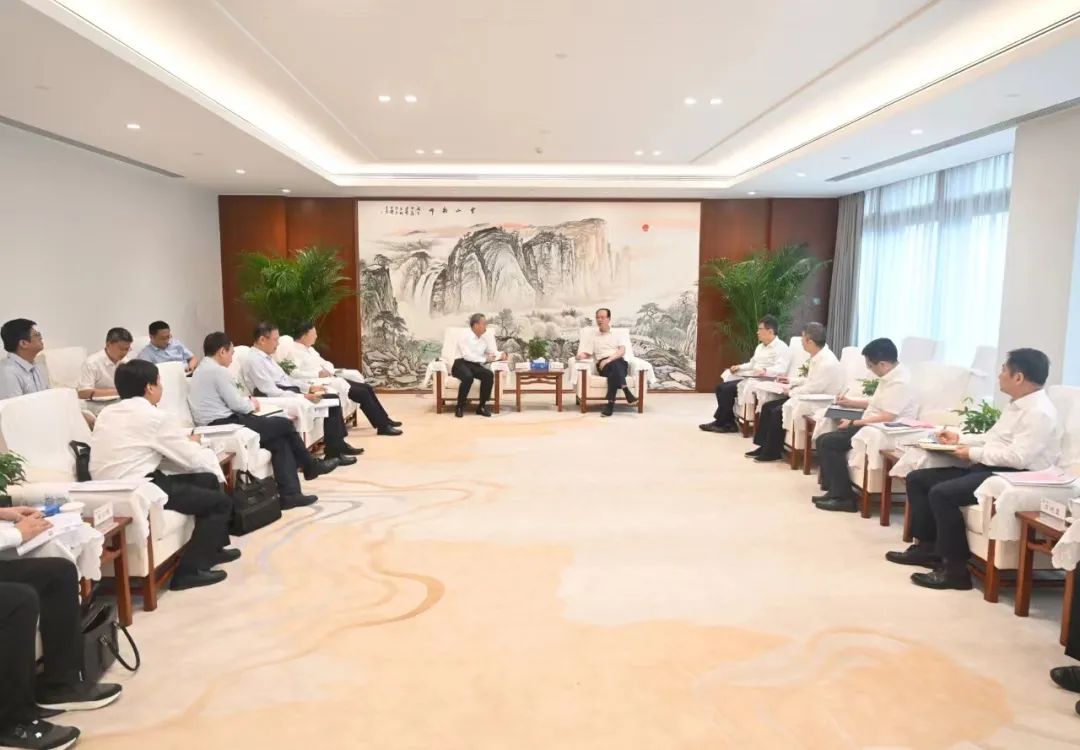 中國電建黨委書記、董事長丁焰章會見南瑞集團(tuán)董事長、黨委書記山社武