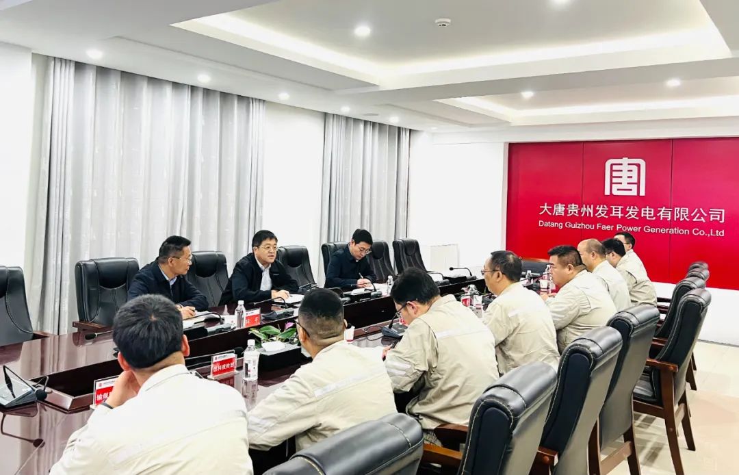 大唐貴州公司黨委書記、董事長李奕到發(fā)耳公司督導落實燃料精細化管理工作