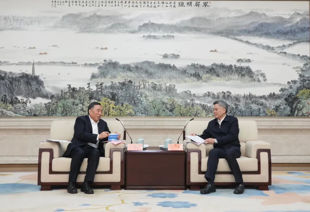 宋海良與浙江省委副書(shū)記、杭州市委書(shū)記劉捷會(huì)談