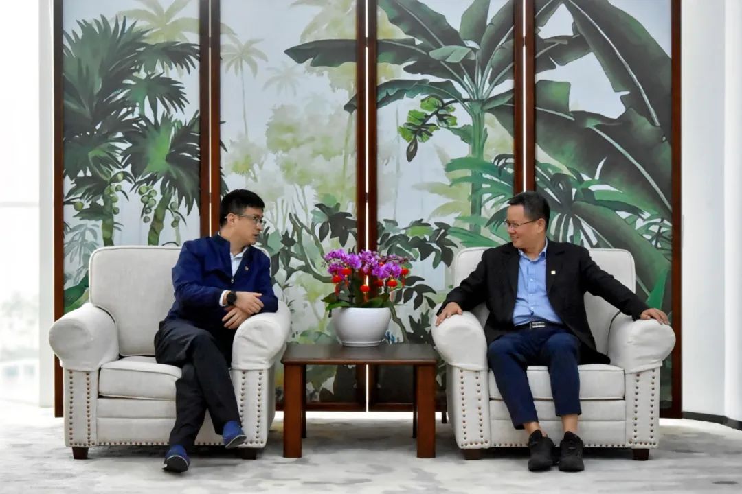 國(guó)電投海南公司黨委副書記、總經(jīng)理劉波濤拜訪大唐海南公司黨委書記、董事長(zhǎng)王俊啟